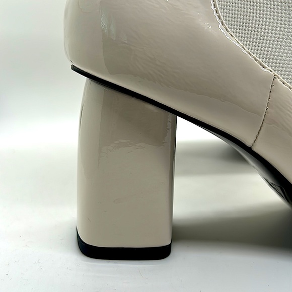 Zara Sexy Pearly White Patent Leather Heel Ankle Booties **EU 36/US Sz 6** 🔥🔥 - Picture 4 of 5